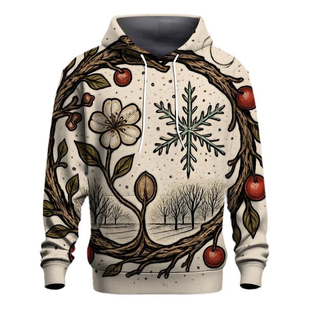 Ouroboros Orchard In Winter Bloom pullover hoodies