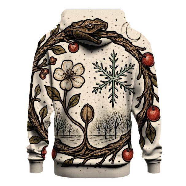 Ouroboros Orchard In Winter Bloom pullover hoodies