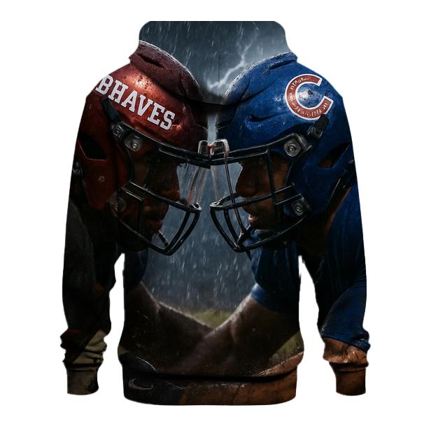 Rainstorm Helmet Reflection Duel printed hoodies