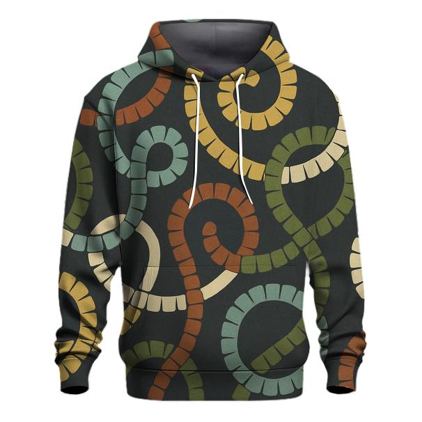 Rainbow Telephone Cord Spirals lightweight hoodies