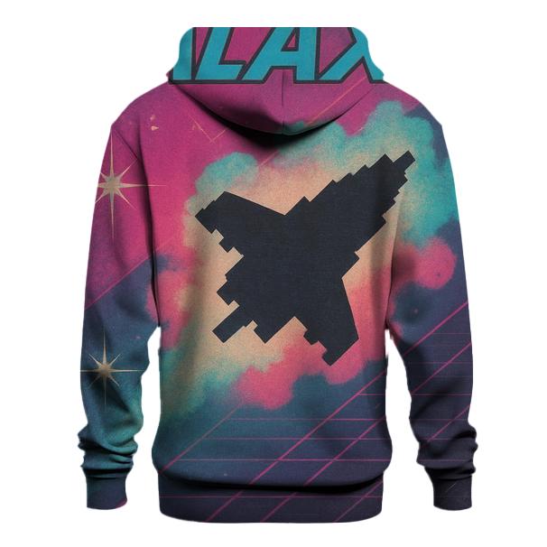 Retro Arcade Nebula Cabinet Art hoodie trends