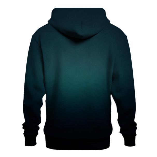 Obsidian Teal Depth Fade lightweight hoodies