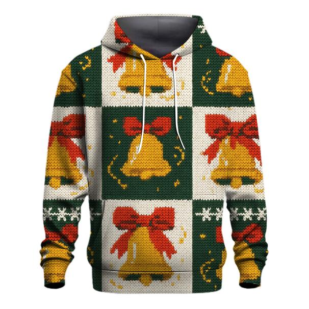 Bells In Zero Gravity Checker Design zip-up hoodies