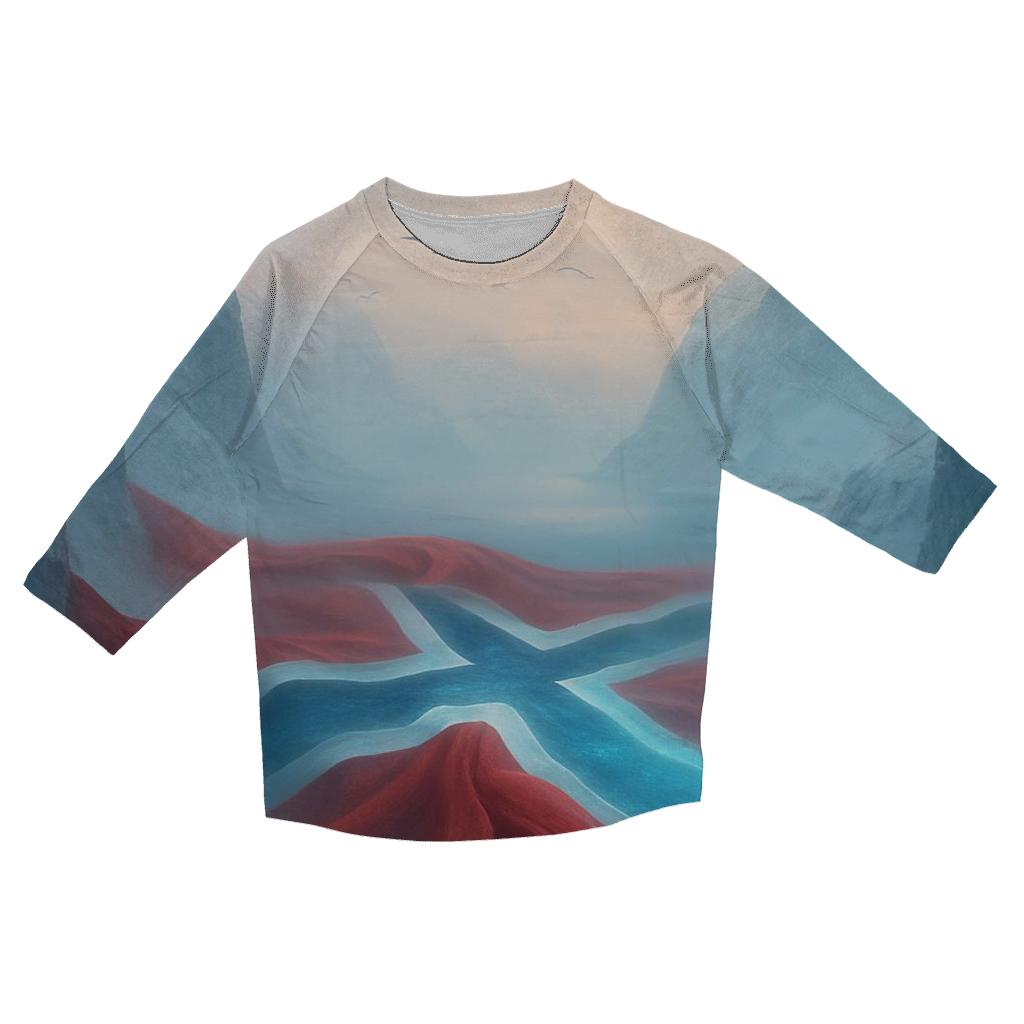 Aurora Fjords Norway stylish quarter sleeve tops