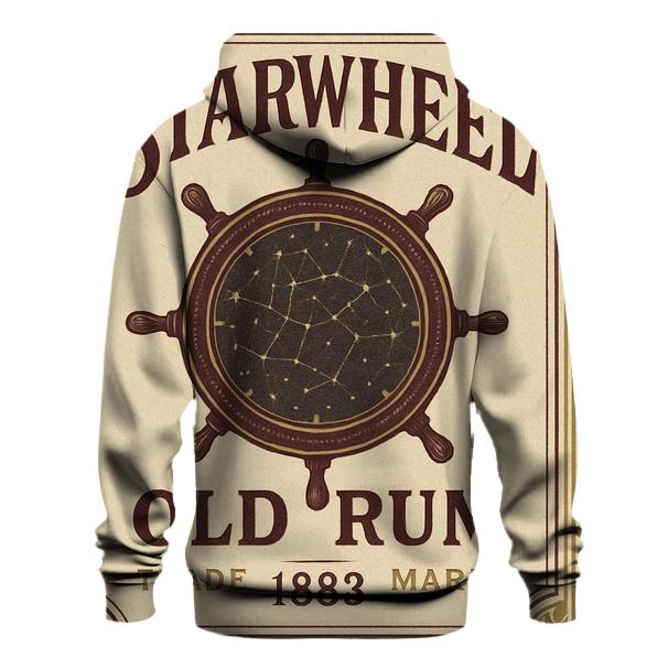 Vintage Maritime Constellation Label lightweight hoodies