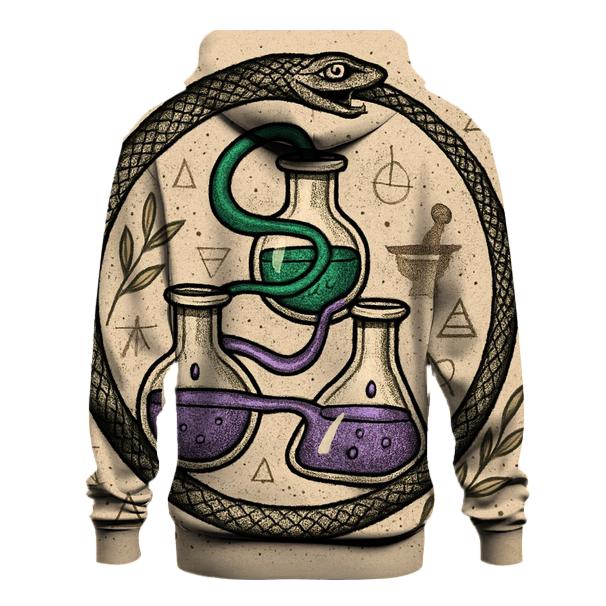 Ouroboros Garden Of Alchemical Vials pullover hoodies