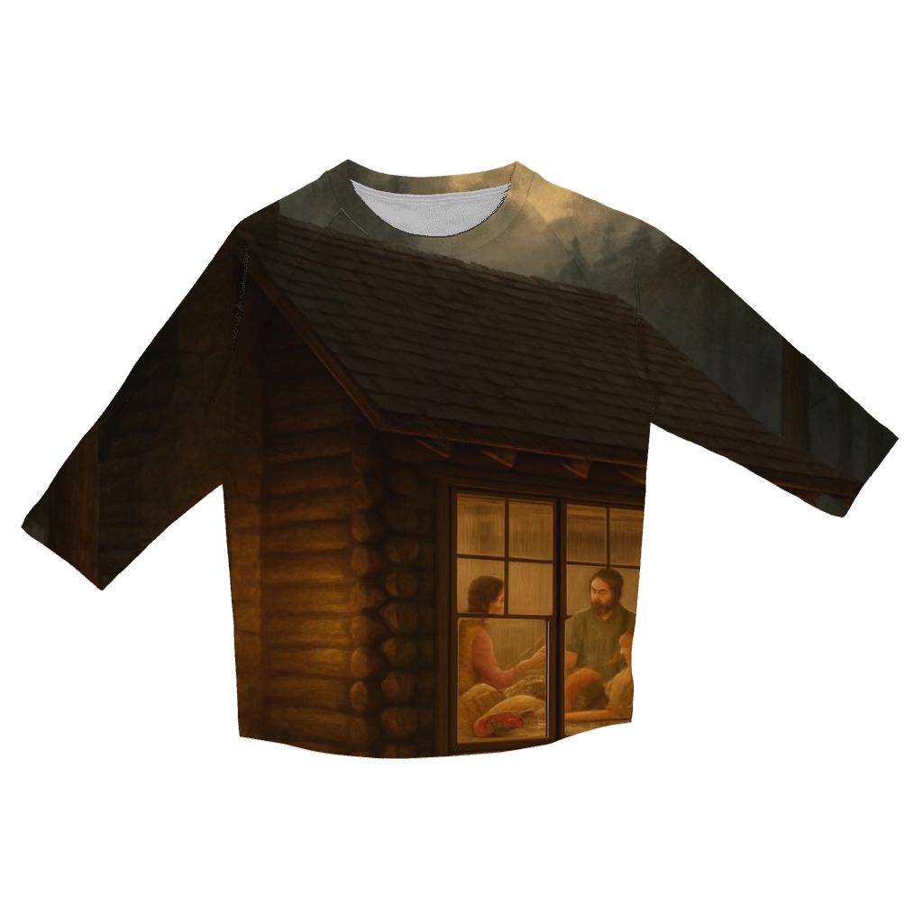 Harvest Moon Cabin Supper personalized 3/4 sleeve tees