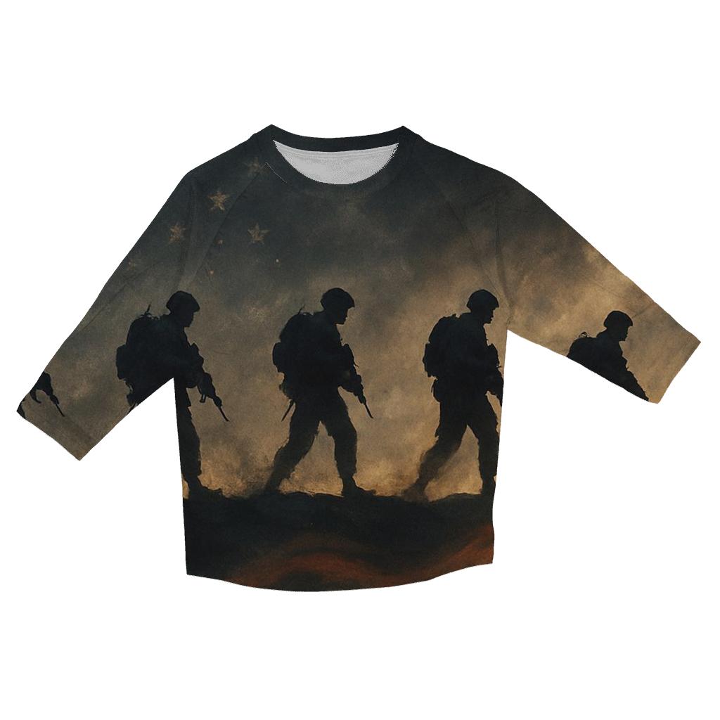 Thunder Ridge Honor March trendy 3/4 sleeve tops