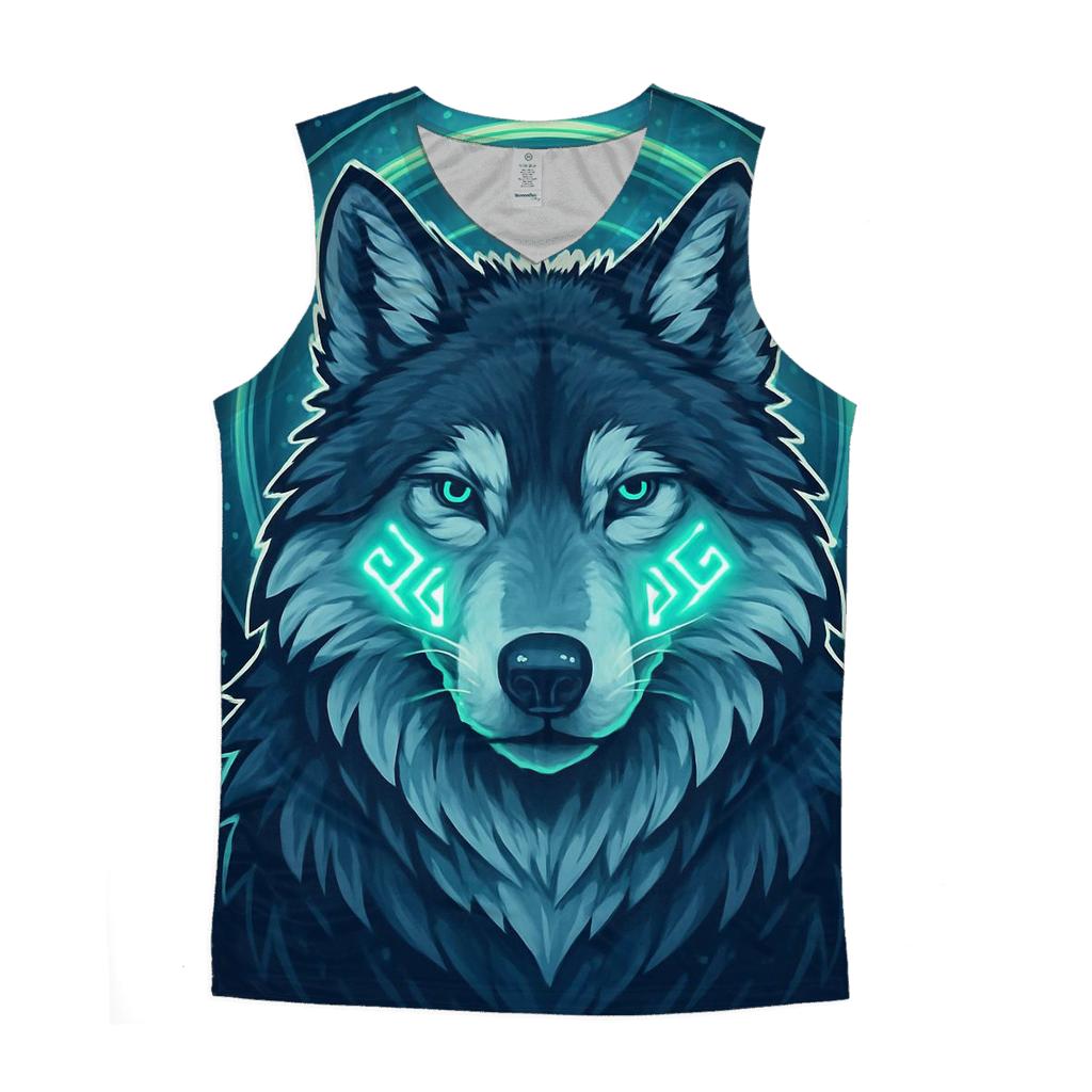 Aurora Rune Sentinel Wolf stylish racerback tanks