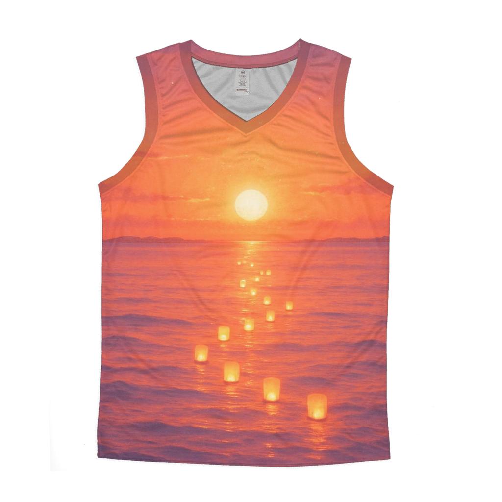 Lantern Reef Sundown stylish racerback tanks