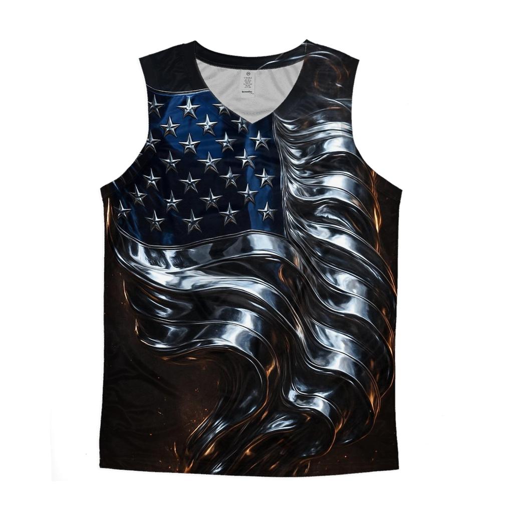 Molten Chrome Banner Surge personalized athletic tanks
