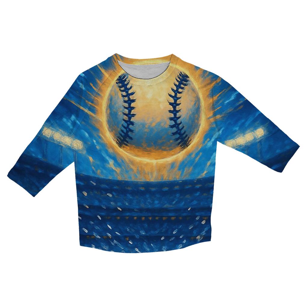 Victory Crown Stadium Burst trendy 3/4 sleeve tops