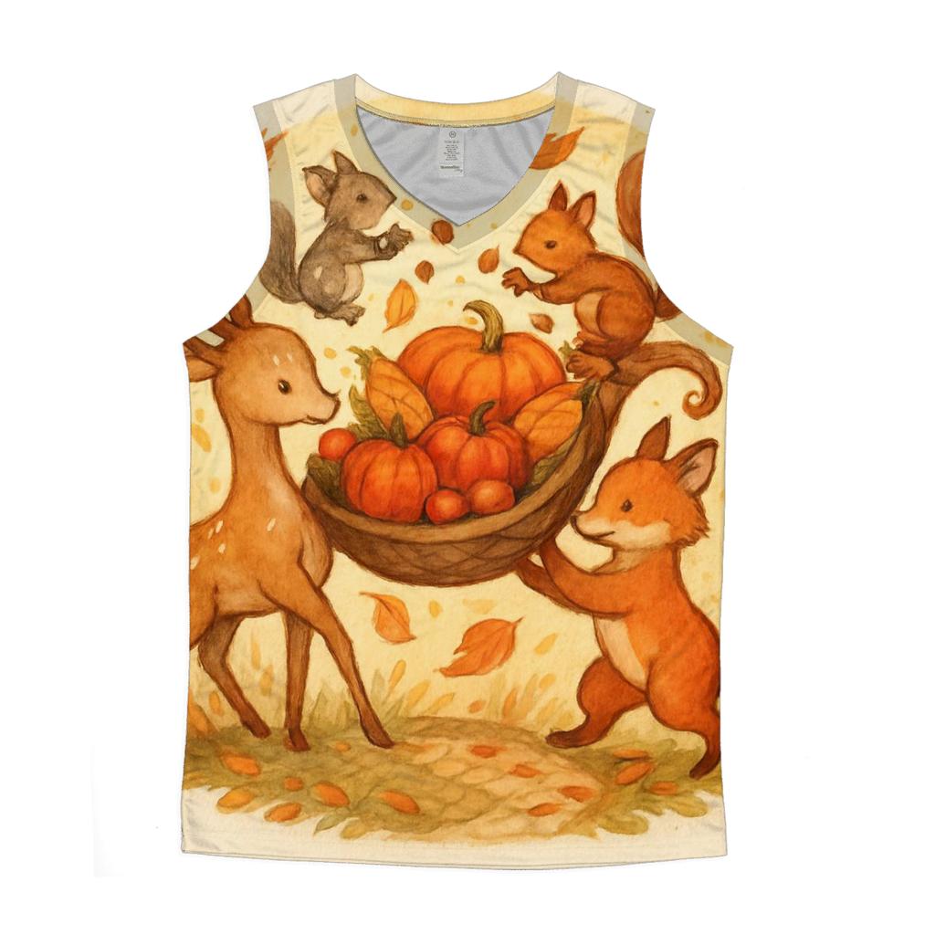 Autumn Meadow Cornucopia Parade sports performance tank tops