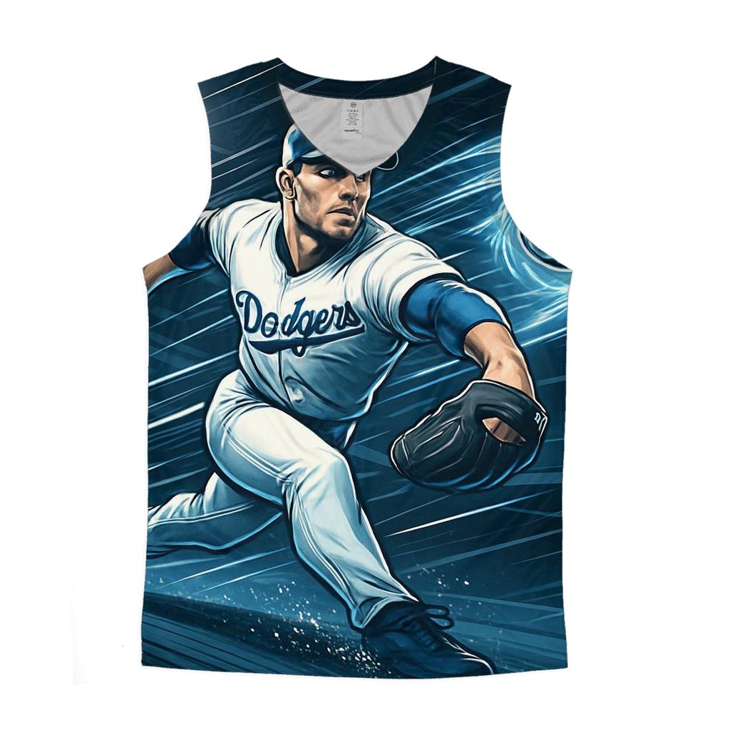 Chrome Fastball Vortex graphic print tank tops