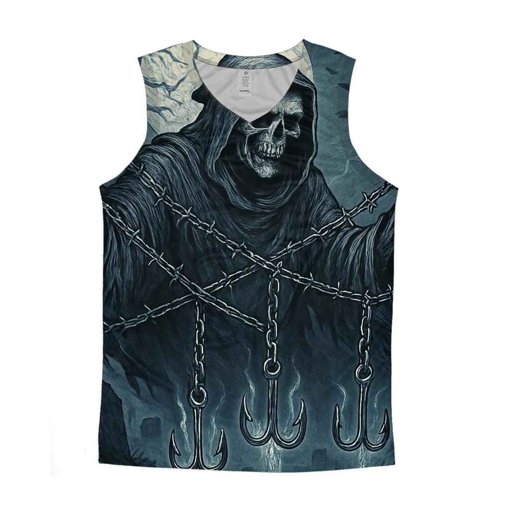 Moonlit Harvester Of Chains cotton sleeveless tops