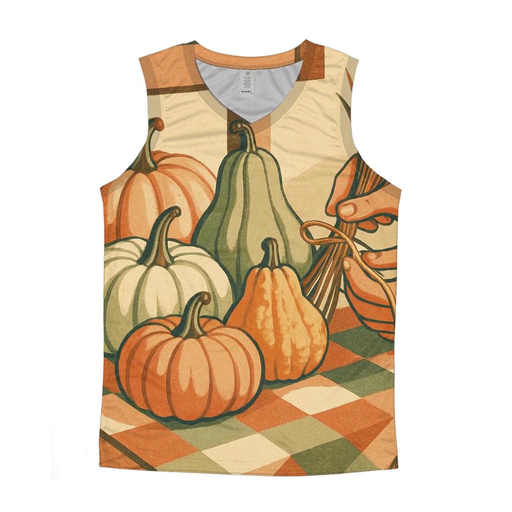 Market Day Pumpkin Quilt Still Life casual summer tank tops