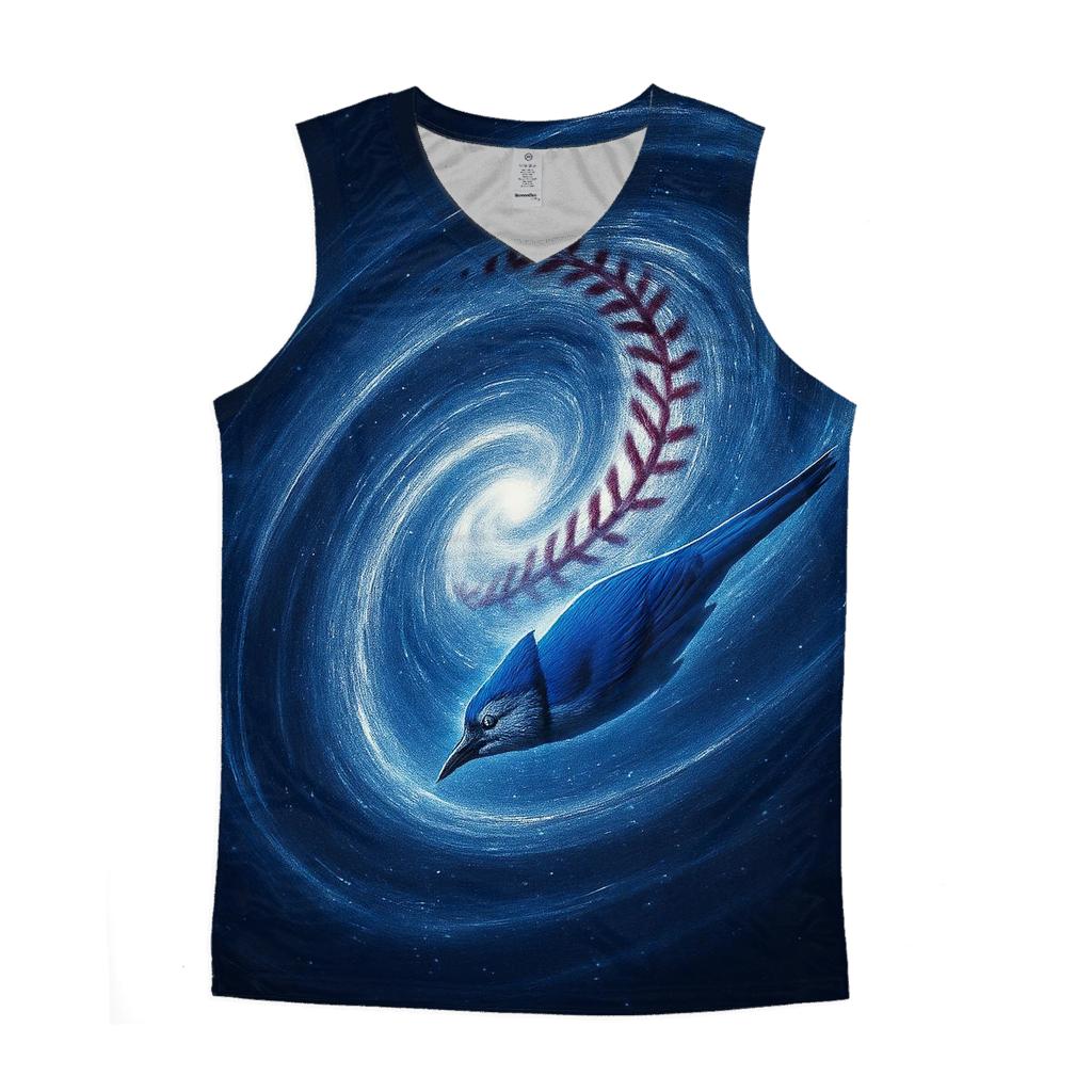 Blue Jays Gravity Stitch Spiral trendy fitted tank tops