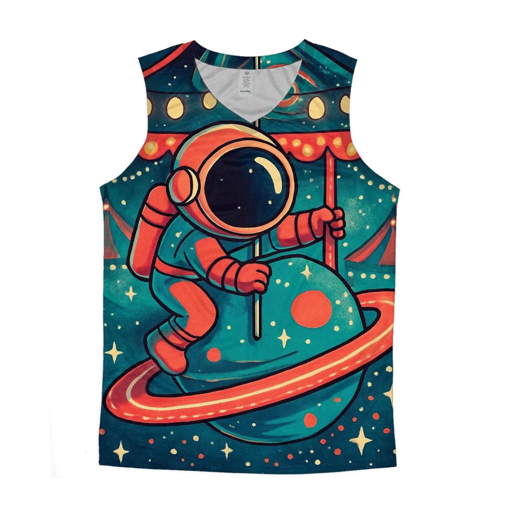 The Planetary Carousel designer workout tanks