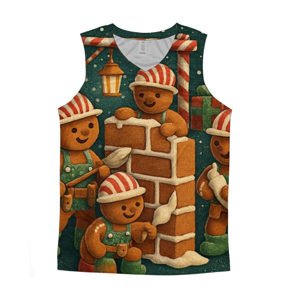 Gingerbread House Construction Crew custom tank tops