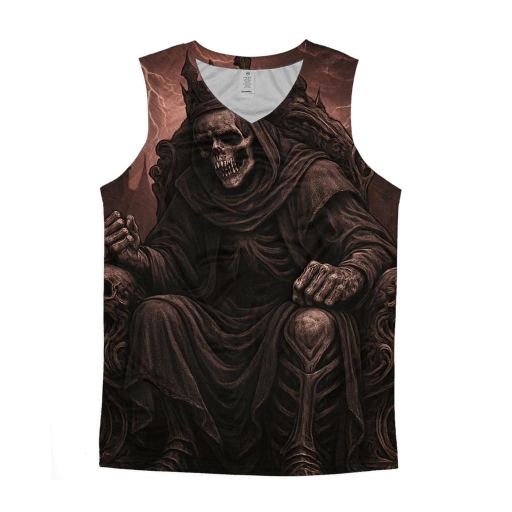 Raven Throne Of The Bone King trendy fitted tank tops
