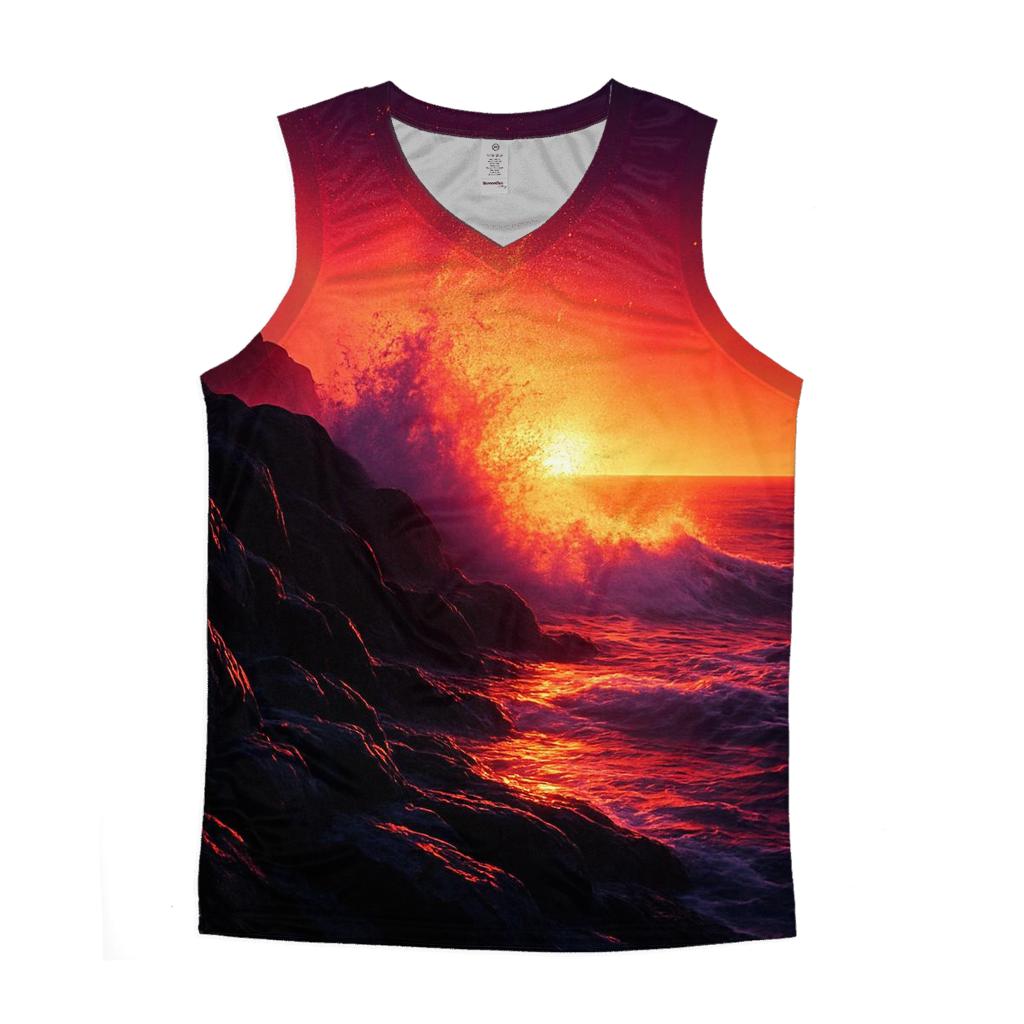 Volcanic Coast Fireline sports performance tank tops