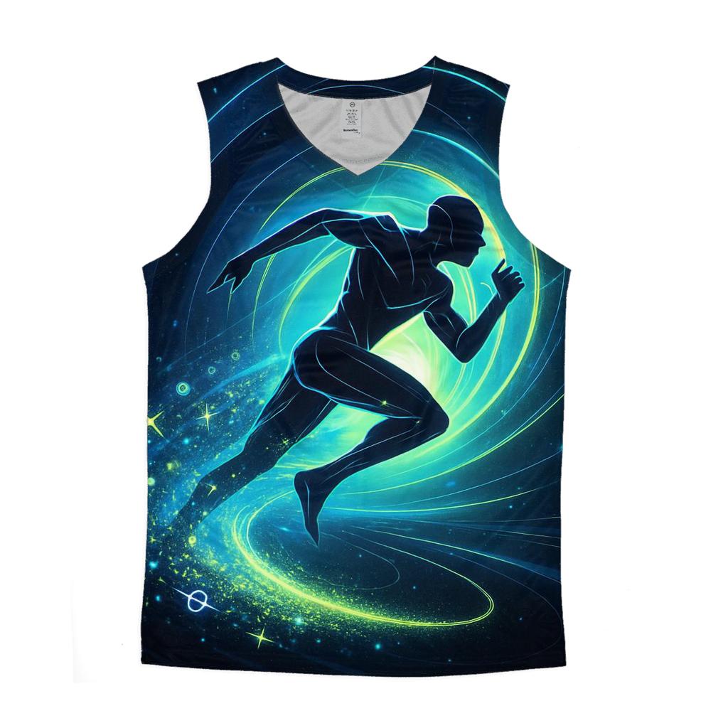 Neutrino Runner Through The Nebula Tunnel custom tank tops