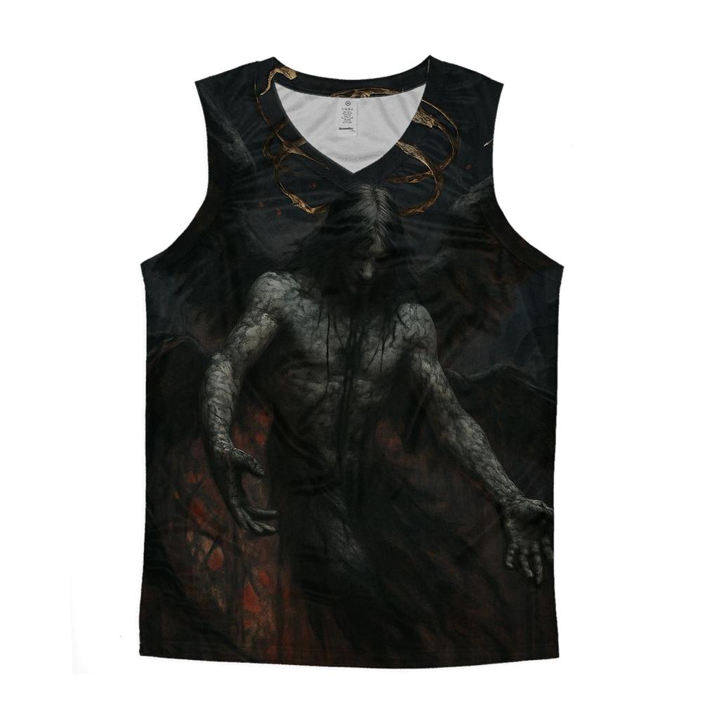 Cathedral Of The Fallen Halo personalized athletic tanks