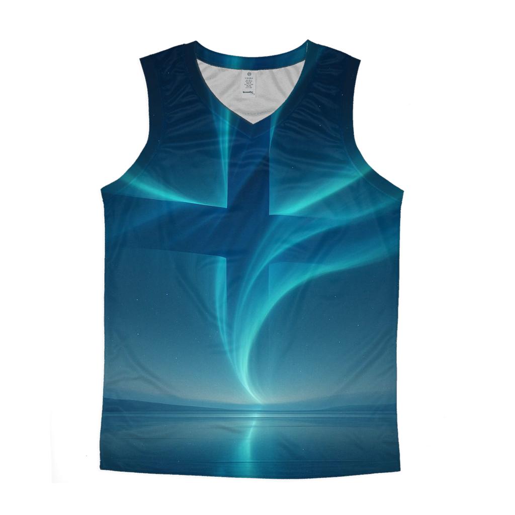 Northern Lights Finland sports performance tank tops