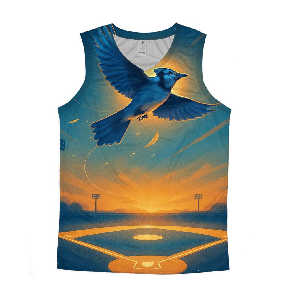 Diamond Horizon With Blue Jays Twilight Arc designer workout tanks