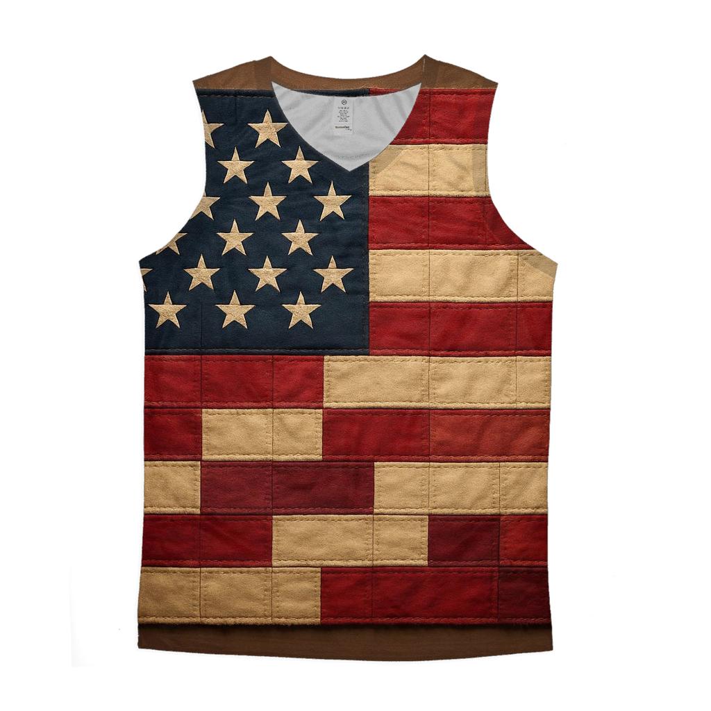 Patchwork Heritage Banner custom tank tops