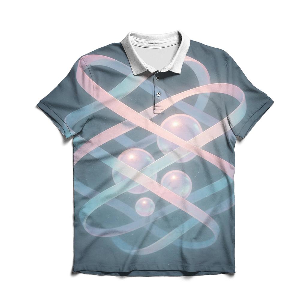 Aurora Tide Lattice designer slim fit polos