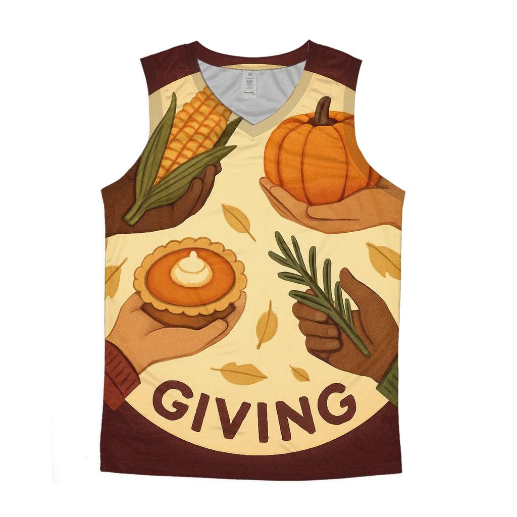 Harvest Wreath Of Shared Hands stylish racerback tanks
