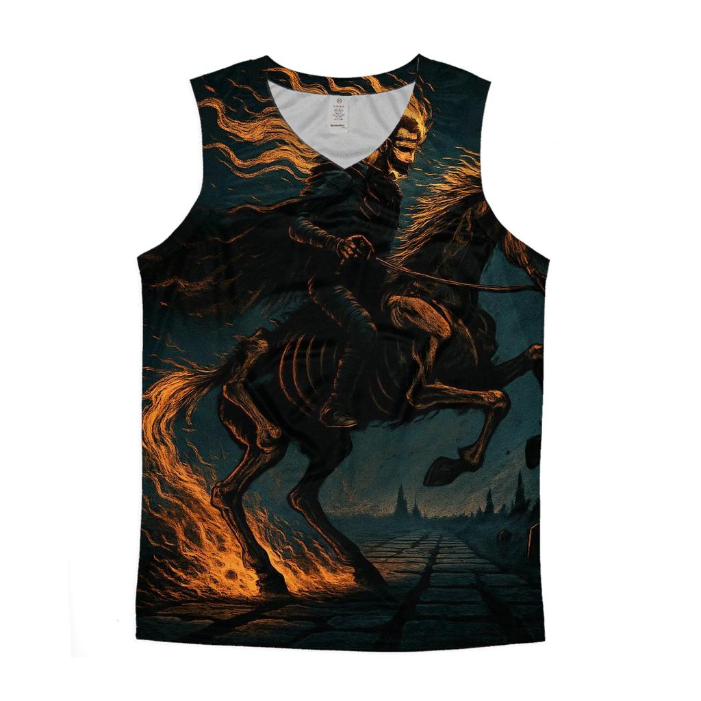 Spectral Rider Of The Ash Road graphic print tank tops