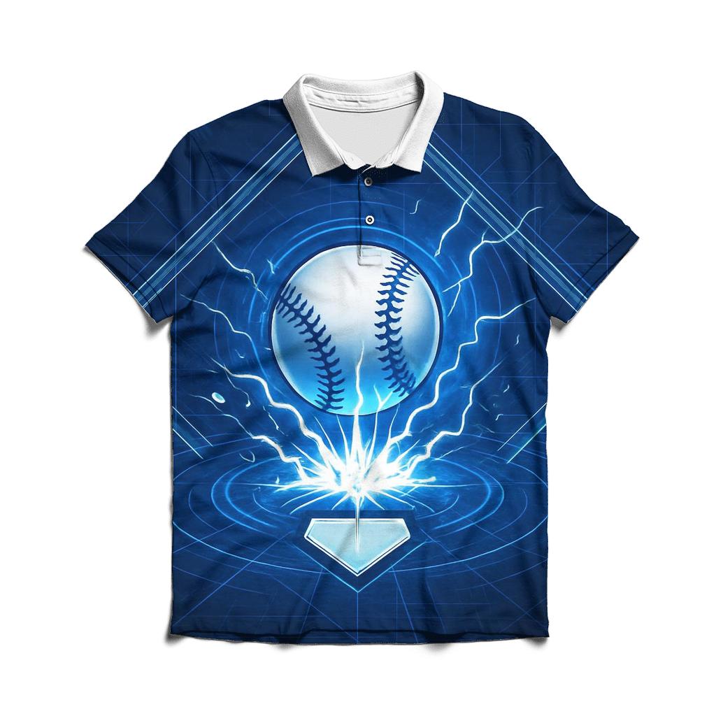 Blueprint Diamond Thunder embroidered polo tops