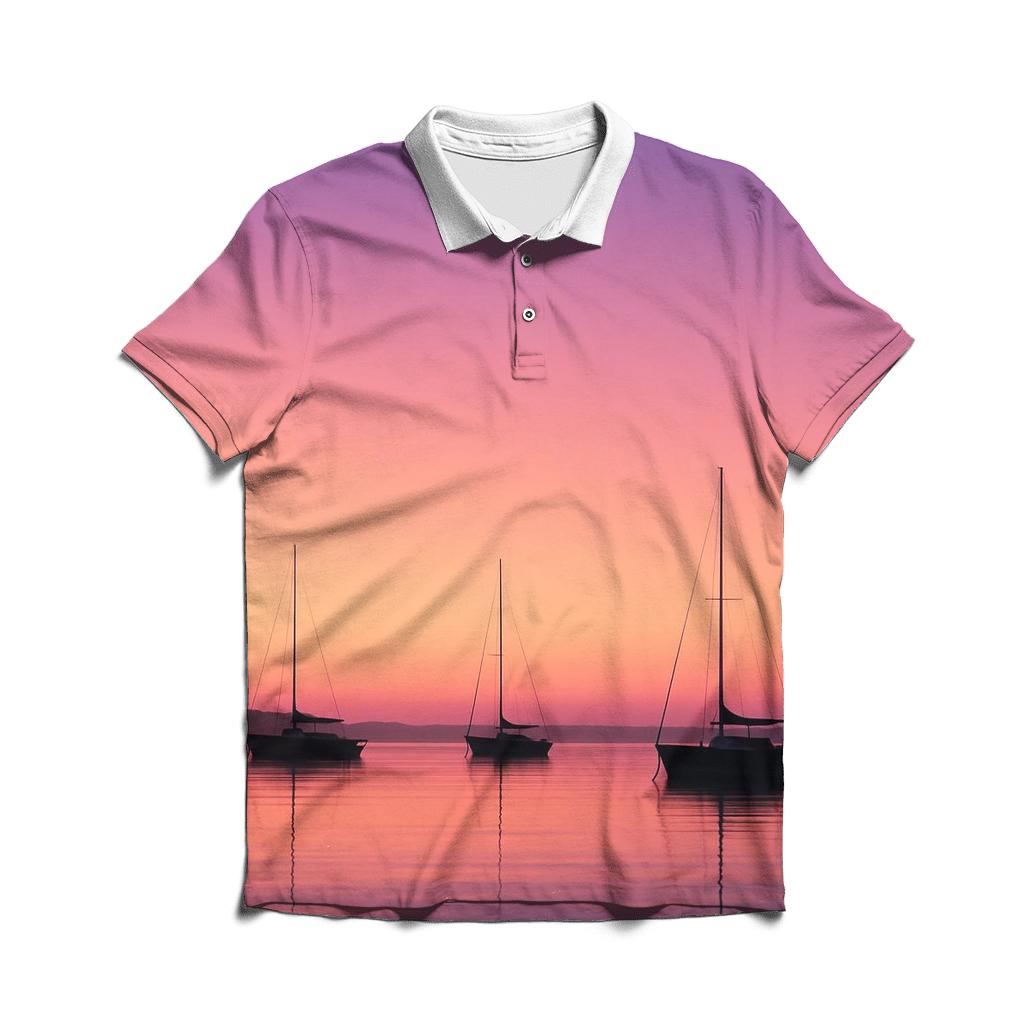 Harbor Mirror Quiet branded logo polo shirts