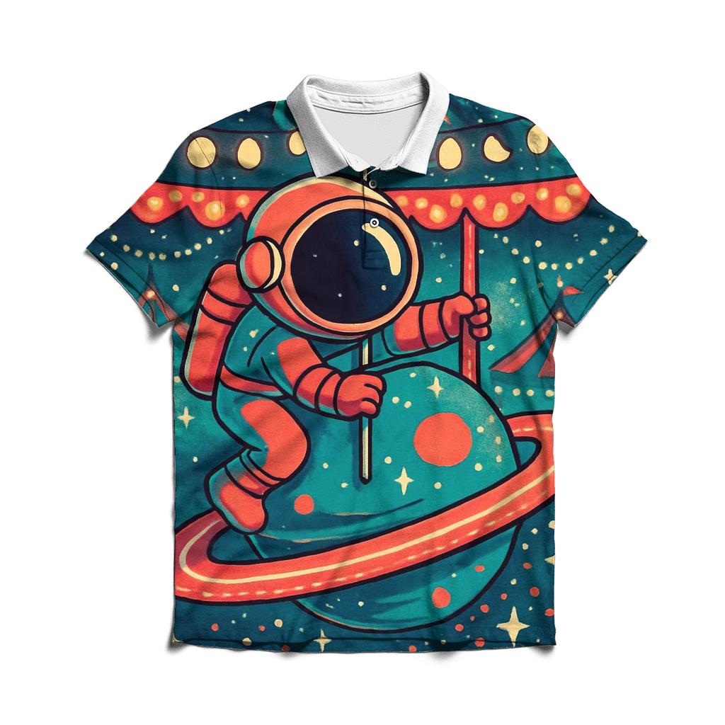 The Planetary Carousel premium cotton polo shirts