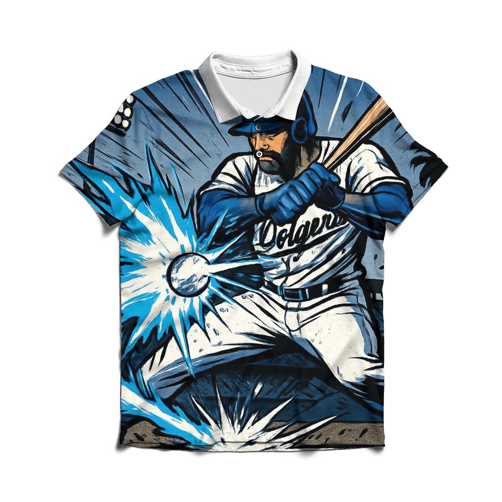 Ice Flame Bat Sparks casual sports polo shirts