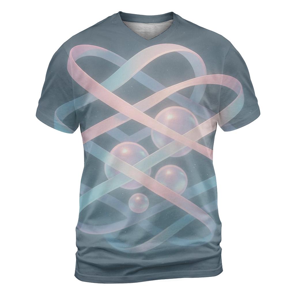Aurora Tide Lattice statement graphic shirts
