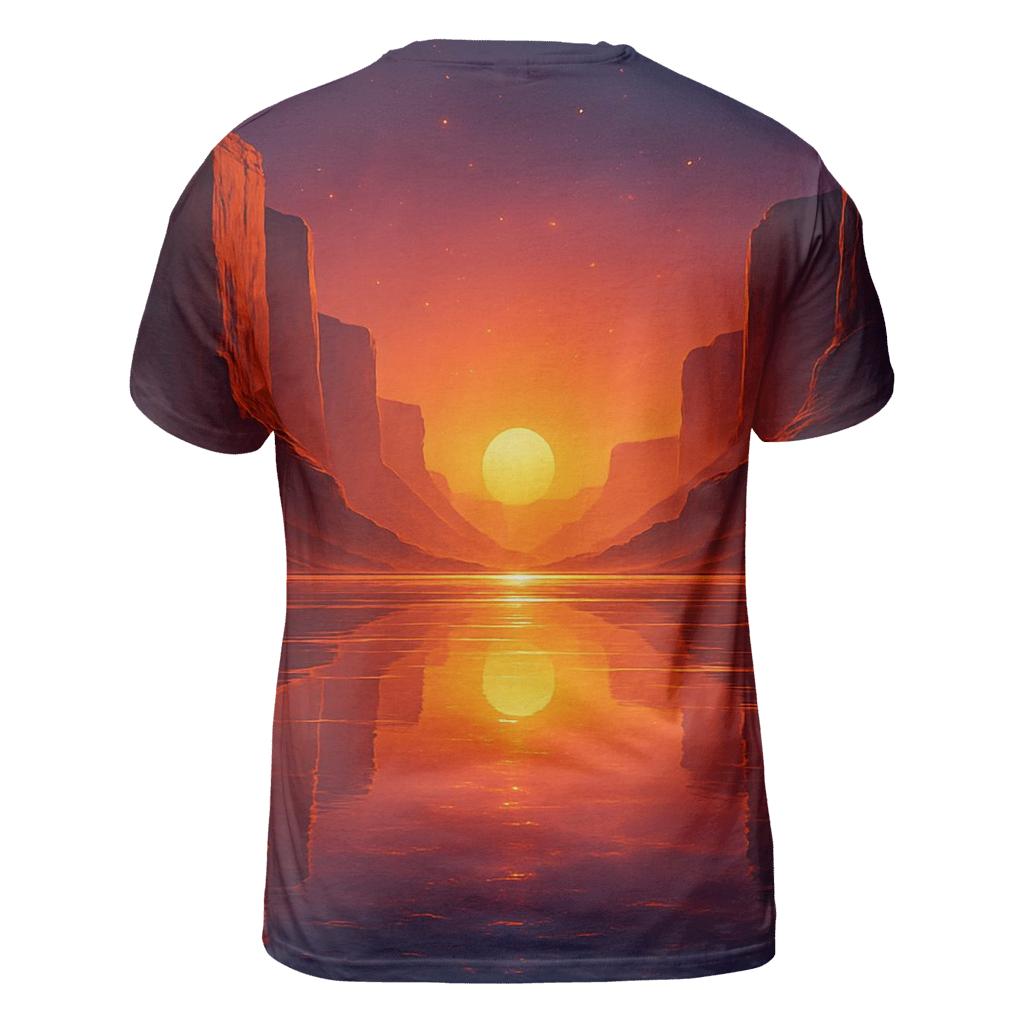 Canyon Glass Horizon trendy printed shirt styles