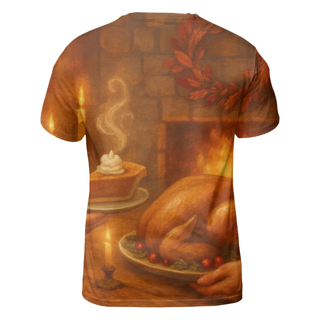 Candlelit Gratitude Hearth creative print fashion shirts