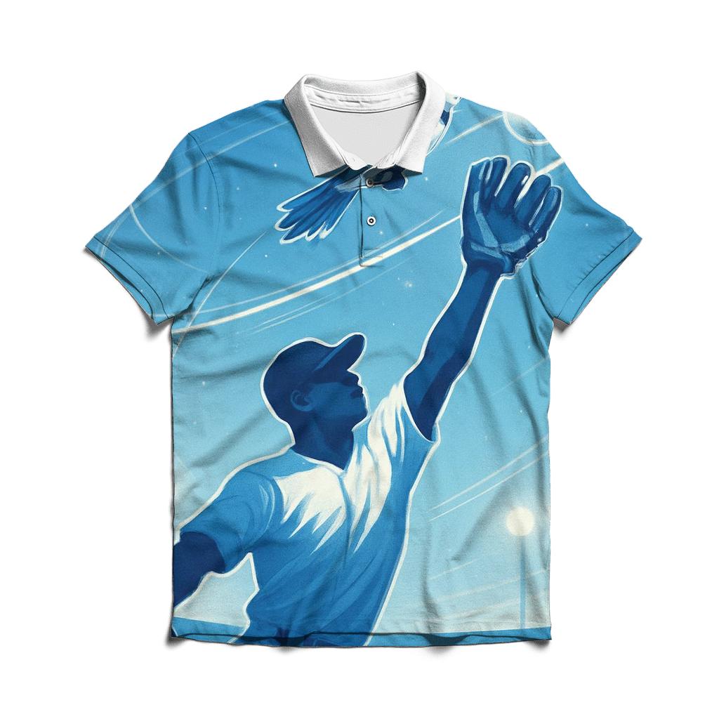 Orbiting Catch With Blue Jays Skyfield embroidered polo tops