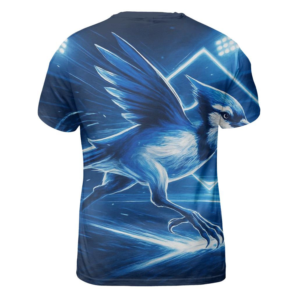 Blue Jays Aurora Basepath Sprint vibrant all-over design tees