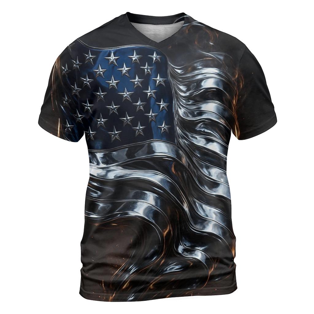Molten Chrome Banner Surge creative print fashion shirts