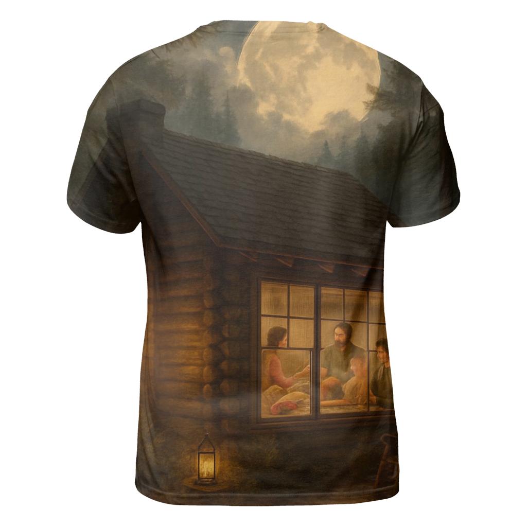 Harvest Moon Cabin Supper unique graphic print tees