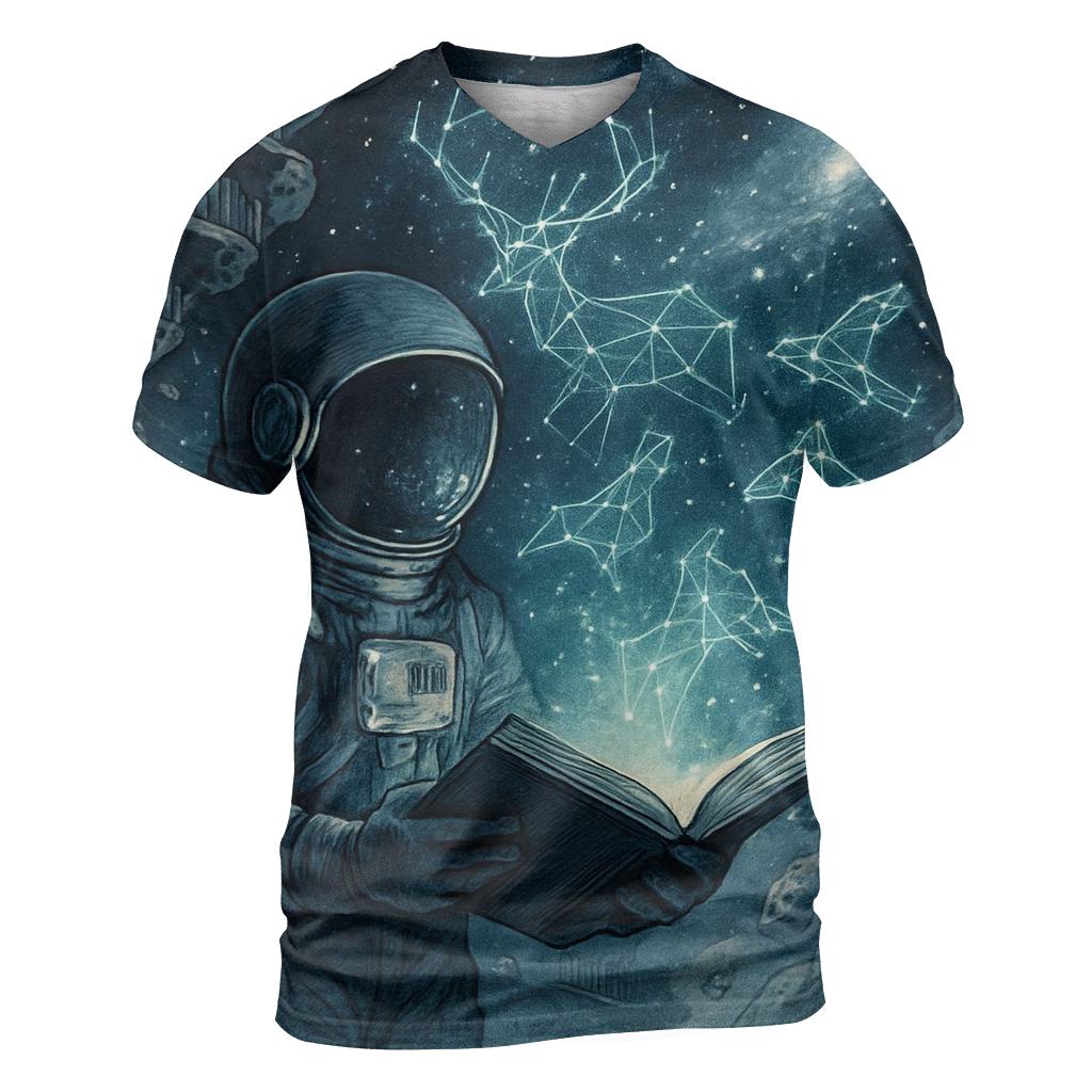 Library Of Living Constellations unique graphic print tees