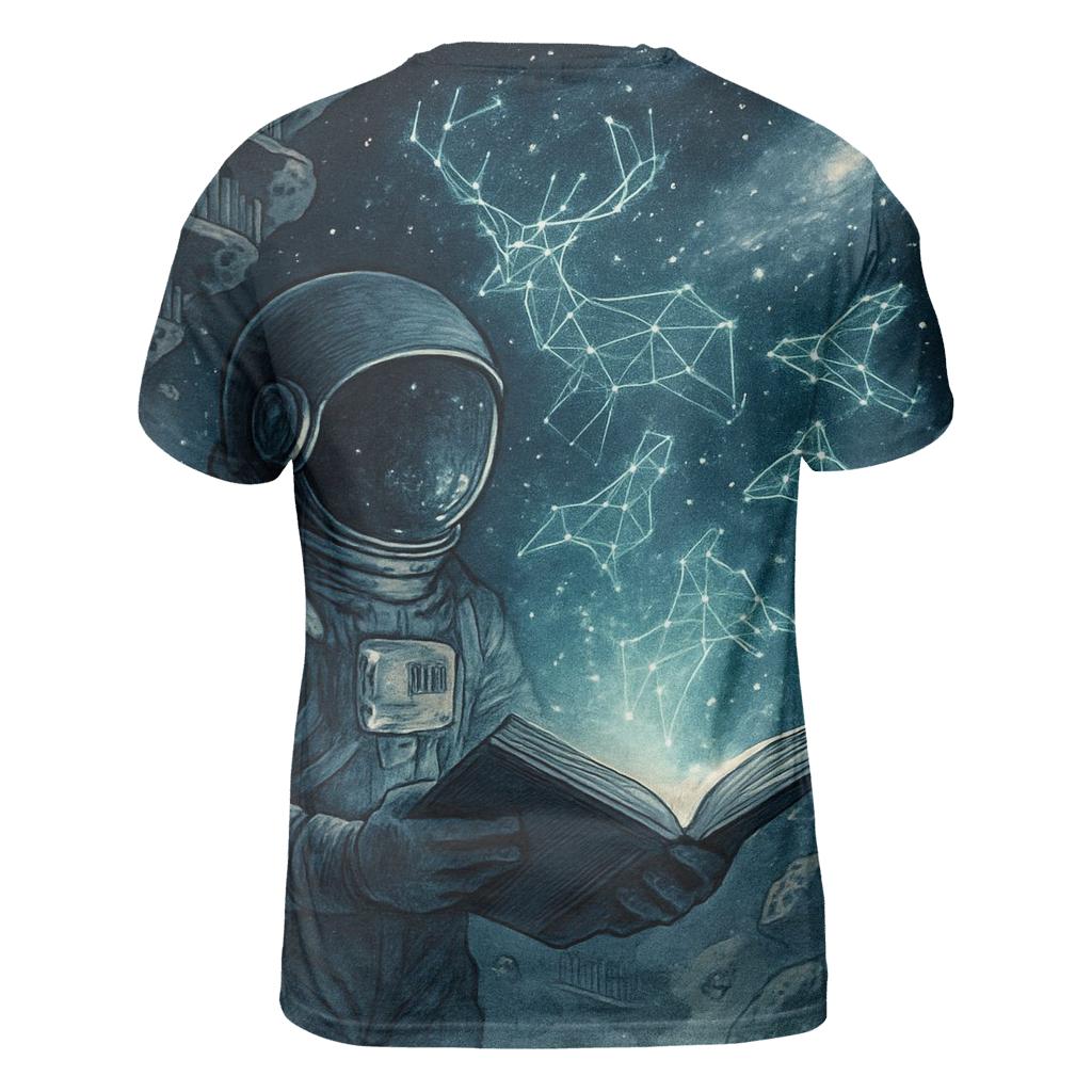 Library Of Living Constellations unique graphic print tees