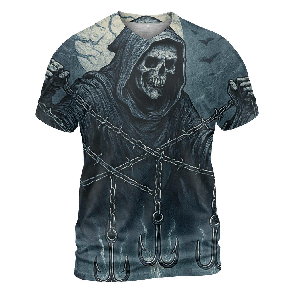 Moonlit Harvester Of Chains creative print fashion shirts