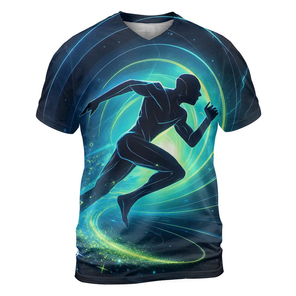 Neutrino Runner Through The Nebula Tunnel personalized full print shirts