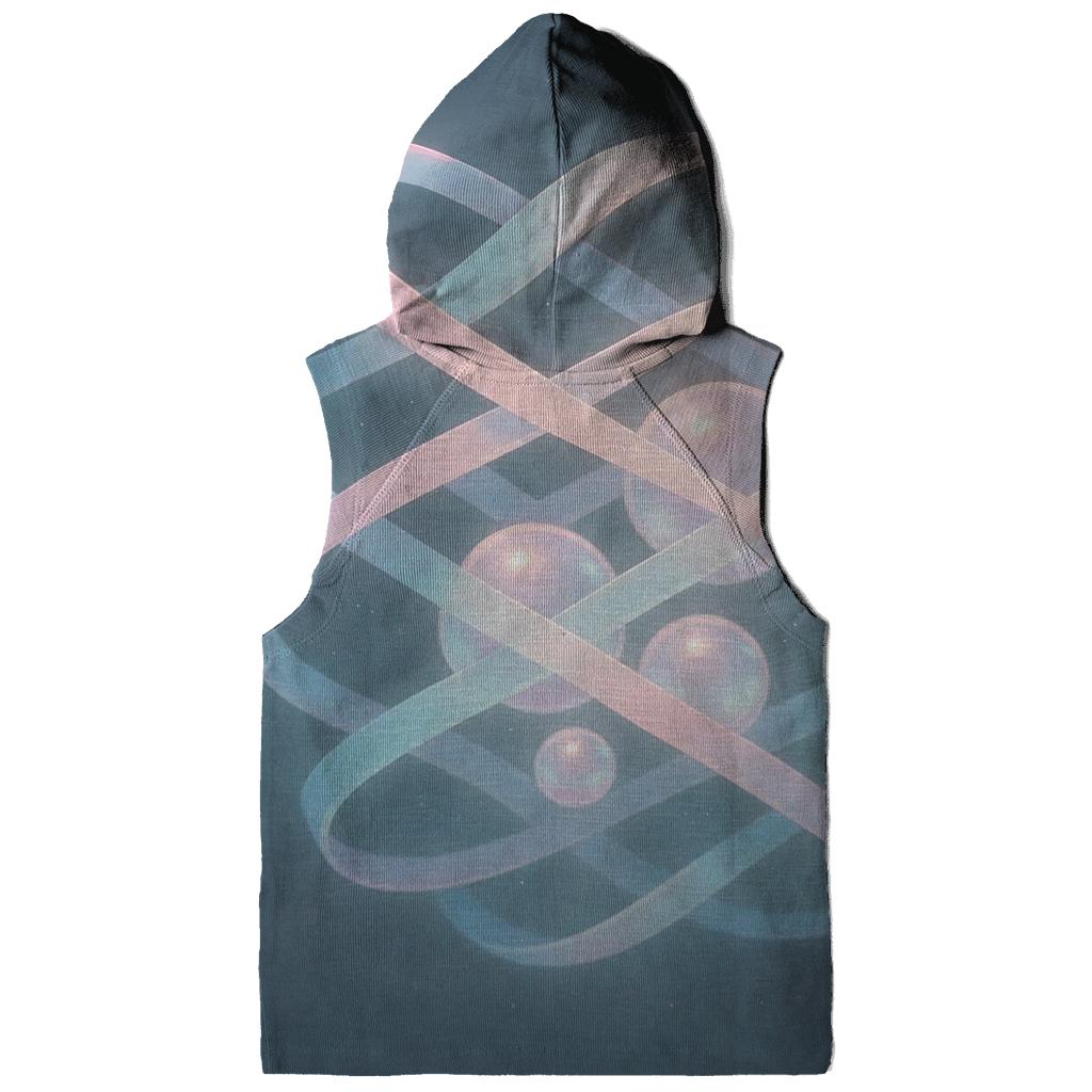 Aurora Tide Lattice embroidered hoodies