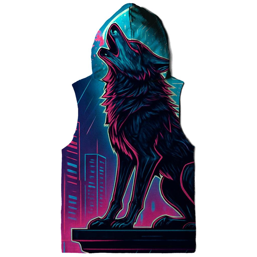 Neon Circuit Howl Wolf hoodie trends